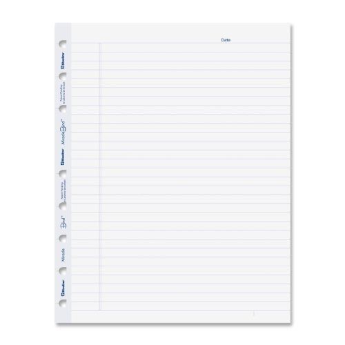 Blueline AFR9050R MiracleBind Ruled Paper Refill Sheets, 9-1/4 x 7-1/4, White,