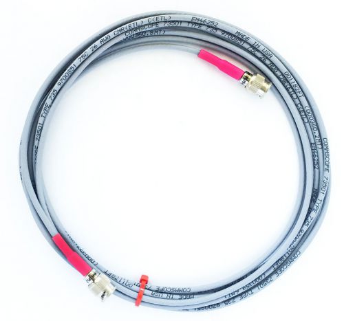 Westek Electronics T3 Cable, Mini BNC (735a) to Mini BNC (735a), Red, 12&#039;