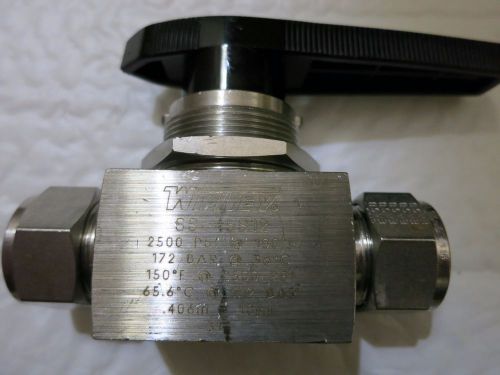 Whitey ss-45s12 ball valve, 6.4 cv, 3/4&#034; for sale