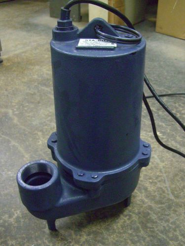 Sta rite 1/2 hp sewage pump 115v 1ph submersible effluent solids sc750120m-01 for sale