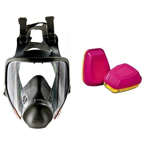 3M Full Facepiece Reusable Respirator 6900, Respiratory Protection, Large (Pack