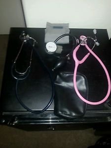 2 stethoscope and 1  blood pressure cuff