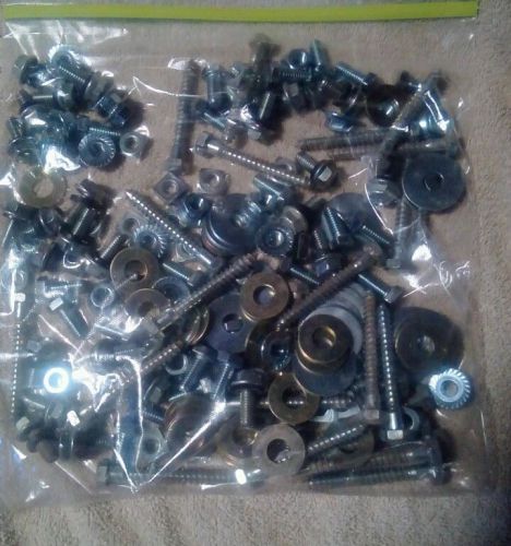 lot of bolt, nuts, washers