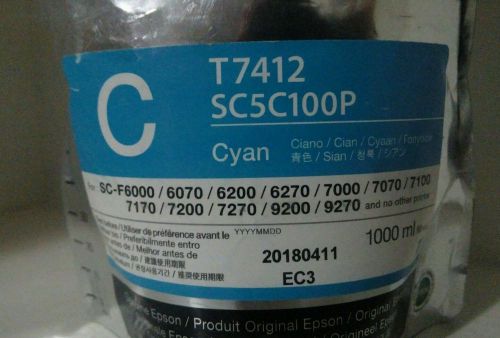 Epson T7412 Cyan 1000ML 2018APR