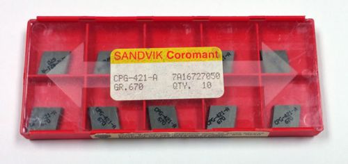 CPG-421-A 670 SANDVIK COROMANT (10 INSERTS)