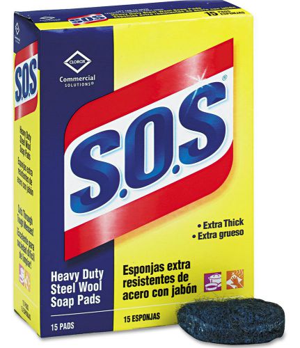 Scouring Pads S.O.S Steel Wool Soap Scrub Dish Pad - 15 ct. Kitchen Pots Pans