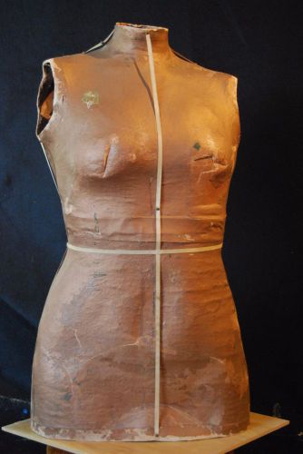 Vintage Coppery Tailor&#039;s Mannequin - Female Torso