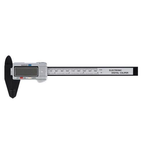 Yks 6 inch carbon fiber composite vernier digital caliper ruler with big screen for sale
