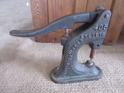Antique Stimpson 405 Eyelets Fastener and Rivets Press Brooklyn New York Old NY