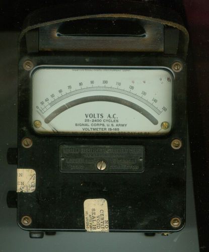 SIGNAL CORP U.S. ARMY Zero Collector Weston Electrical Instrument Corp Model 433