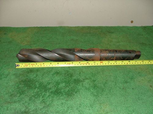 2&#034; Drill Bit HS 18&#034; Total length, With # 5 Morse Taper Shank, Made in USA