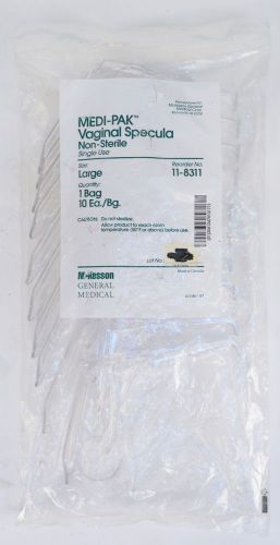 Approx. 130 Medi-Pak Vaginal Specula Non-Sterile Single Use Large #11-8311