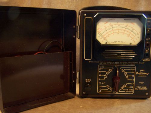 Vintage National Radio Institute/ Triplett Mod. 45 Analog VOM - Not Working