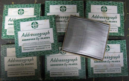7 boxes Addressograph Addresso Loy Plates 250-count