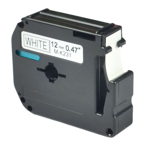 1 PK Black on White Compatible for Brother P-touch Labels M231 MK231 PT-100 110