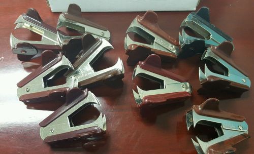 Staple removers jaw type YOU ARE BIDDING ON ALL TEN (10) stapler removers.
