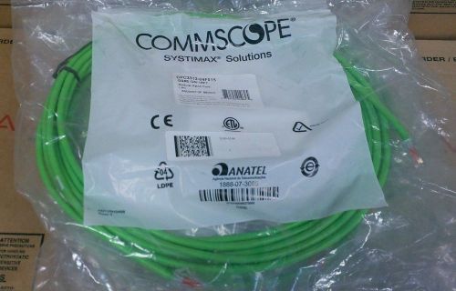 Lot of 5 Systimax Solutions Modular Patch GS8E-GN-15FT Green CORD CPC3312-04F015