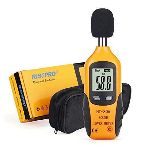Decibel Meter, RISEPRO® Digital Sound Level Meter Audio Noise Measure Device