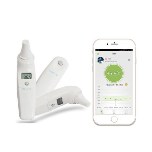 2016 NEW Smart Bluetooth 4.0 Infrared forehead Ear thermometer monitor with APP