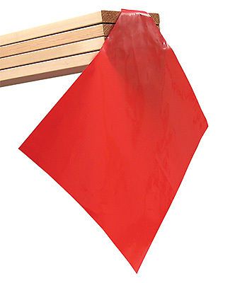 12&#034; x 12&#034; Red Oversize Haul Load Polyethylene Safety Flag (4 mil) (1 Flag)