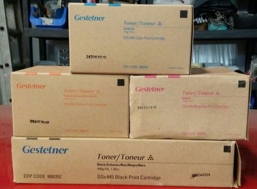 Gestetner Set of 4 Toners - Black, Cyan, Magenta, Yellow for DSc445