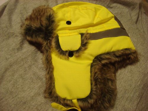 Wild Wear Men&#039;s Hi-Visibility Men&#039;s Fur Lined Trapper Hat One Size Fits Most