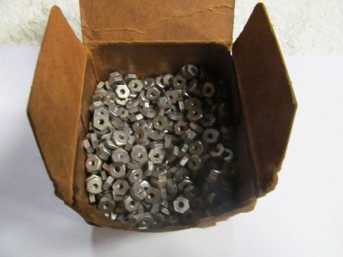 (1000) Machine Nuts, 4-40 Steel, Zinc Plate,  1/4&#034; Hex, .093&#034; Thick, Made in USA
