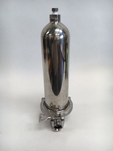 **new** pall stainless steel filter housing 12&#034;   1&#034; inlet/outlet for sale