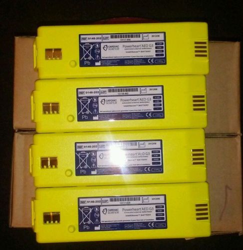 4-Cardiac Science Powerheart AED G3 Battery used FREE S&amp;H