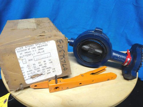 Mueller steam specialty butterfly valve * 3.0-55-01 wog 200 * 3&#034; * (new in box) for sale