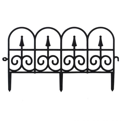 SALE Black Garden Fencing (Actual: 0.54-in x 13.2-in) Decor