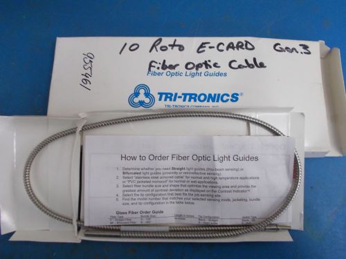 Tri Tronics Fiber  Optic Light Guides 10 Roto E-Card