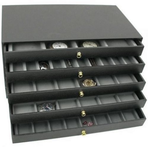 FindingKing 5 Drawer Jewelry Storage Organizer Case