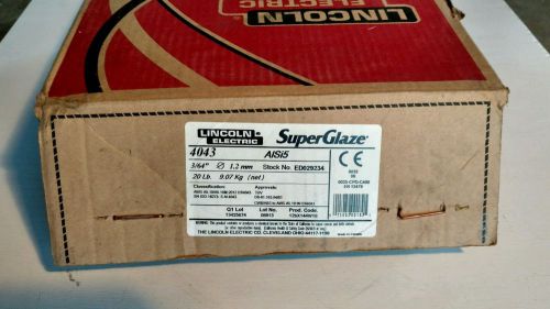Lincoln Electric Super Glaze  4043 3/64&#034; ED029234  20LB Spool