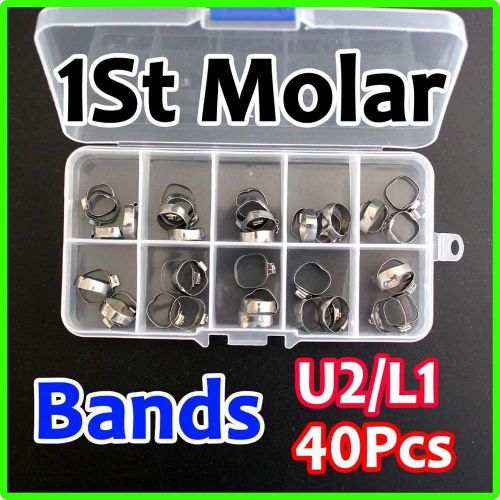 10* Dental 32-35+ Orthodontic Roth Buccal Tubes bands Band U/ L First molar Lus