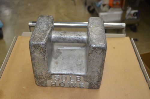 Howe 50 pound 50 lb Scale test weight calibration weight vintage for scales