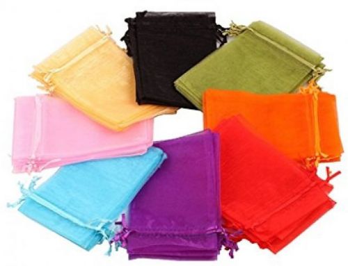 EDENKISS Drawstring Organza Jewelry Pouch Bags (Mixed, 6X9&#039;&#039;)