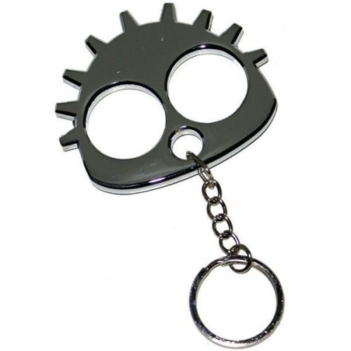 Keychain w/steel impact tips silver for sale
