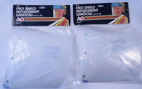 2 Vintage Face Shield Replacement Windows American Optical 98501 New Sealed