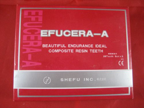 Shefu, Inc., Efucera-A Composite Resin Teeth, 3 Sets of 28 Teeth Each