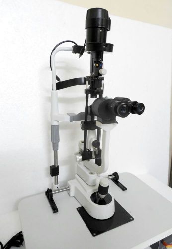 Slit lamp haag streit type 2 step with wooden base for sale