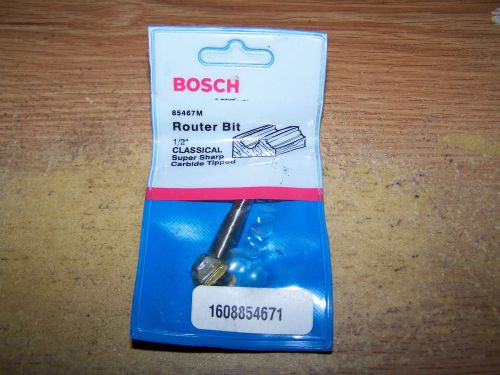 Bosch router bit 1/2&#034; classical bit carbide tipped 85467m for sale