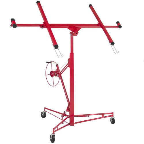 Drywall Lift 11&#039; Lift Panel Hoist Dry Wall Jack Lifter Construction Tools