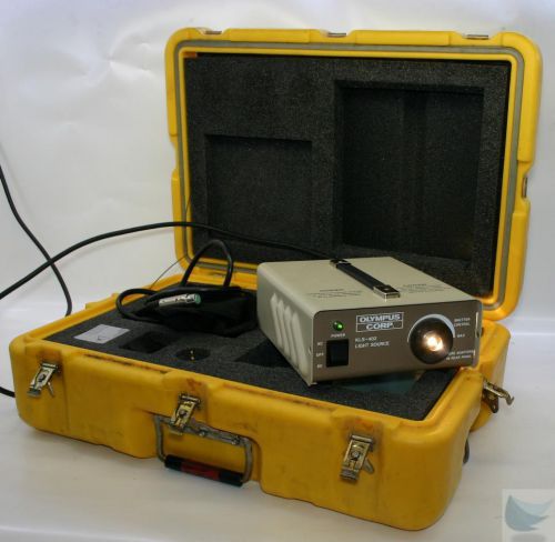 Olympus Corp KLS-402 Portable Fiberoptic Light Source w Case WORKING