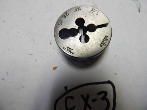 GTD  1/4&#034; -28 NF x 1-1/2&#034; OD adjustable Threading Die