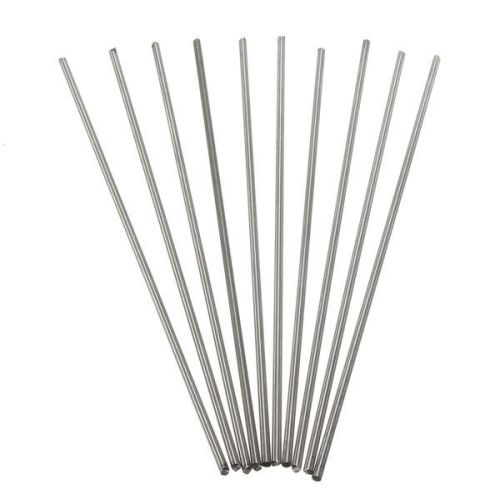 10pcs 4x250mm Titanium Alloy Bar TC4 Metal Shaft Bar Round Rod