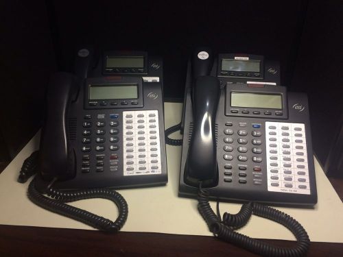 Lot of (4) ESI 48 Key FD DFP Full Duplex/Backlit Charcoal Speakerphones Free S&amp;H