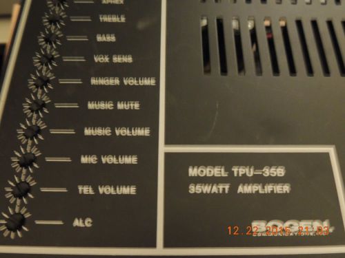 Bogen tbu-35b 35 watt amplifier for phone sytem for sale