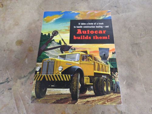 Autocar construction truck brochure