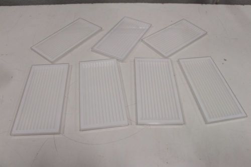Lot of (7) Pipette Holder Organizer 12-Slot Channel w/ Covers Ideal for 6-7-1/2&#034;